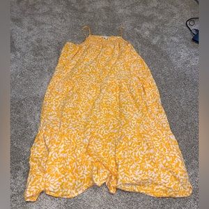 J.Crew Factory Floral ruffle dress size large